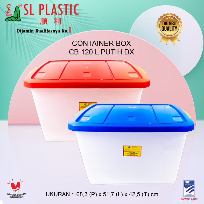 Box Storage / Container Kontainer Box CB- 120 Liter PUTIH SL Plastic