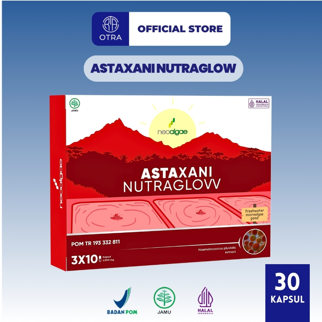 ASTAXANI NUTRAGLOW Suplemen Kecantikan Kapsul Nutrisi Untuk Kulit Sehat Dan Glowing Astaxanthin