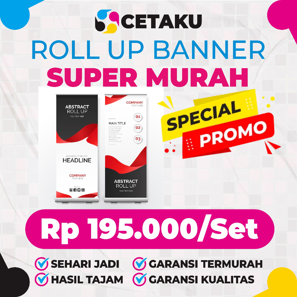 Roll Up Spanduk Murah /Roll Up Banner Murah /Roll Up Baliho Murah /Roll Up Spanduk Termurah /Roll Up