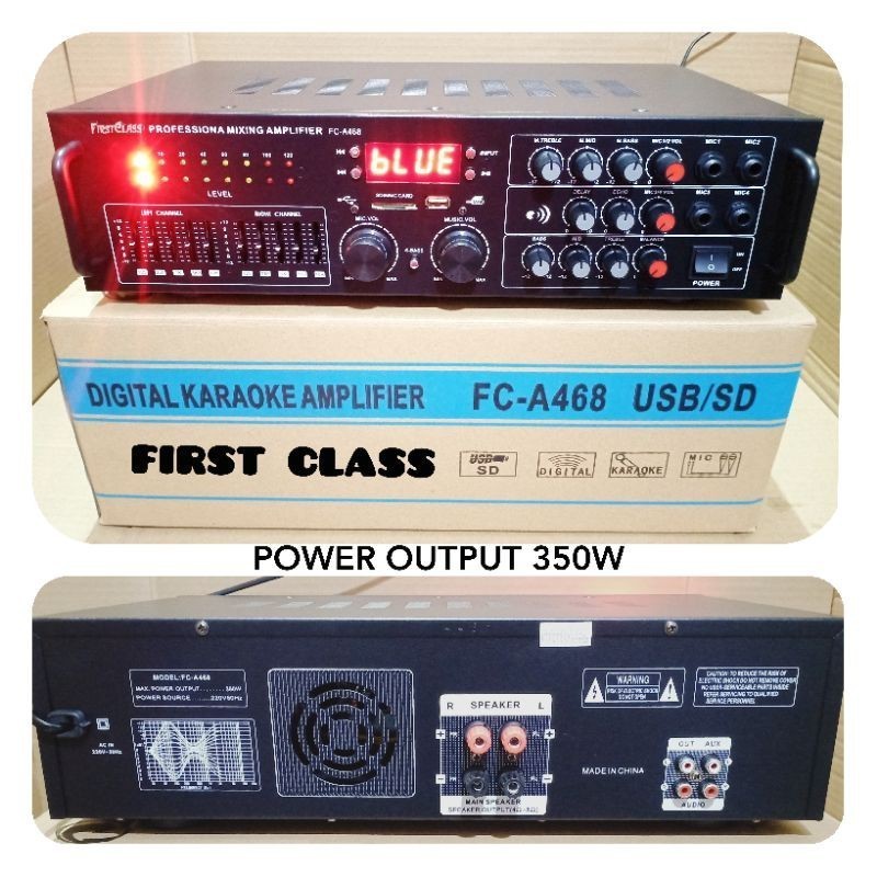 AMPLIFIER KARAOKE FIRSTCLASS FCA468 AMPLI KARAOKE FIRSTCLASS FCA 468 BLUETOOTH