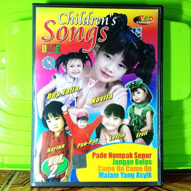 VCD CHILDREN'S SONGS VOL. 2 Sunar One Production JOSHUA GROUP C4 AVISHA KARINA TOP TEN NOVITA CINTHI