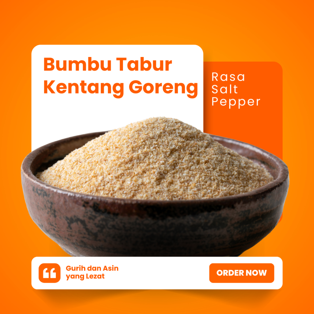 

BUMBU DAPUR SALT PEPPER | BUMBU TABUR KENTANG GORENG 30G
