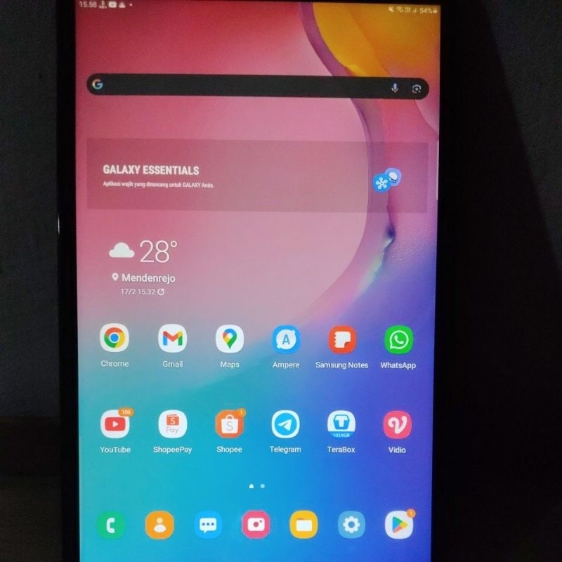 SAMSUNG GALAXY TAB A8 10.1 T515 2019 RAM 3/32GB ANDROID 11 4G LTE SEIN SECOND (Baca Deskripsi)