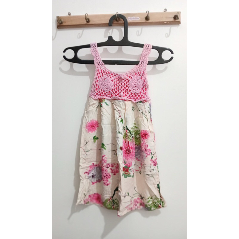 Floral Dress Rajut