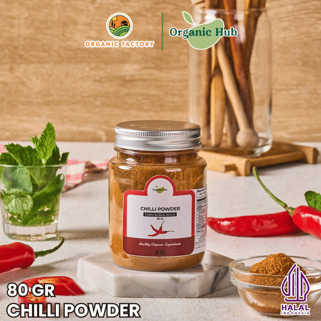 

Organic Hub Cabai Bubuk Spices Chili Powder Quality Premium 80 gr