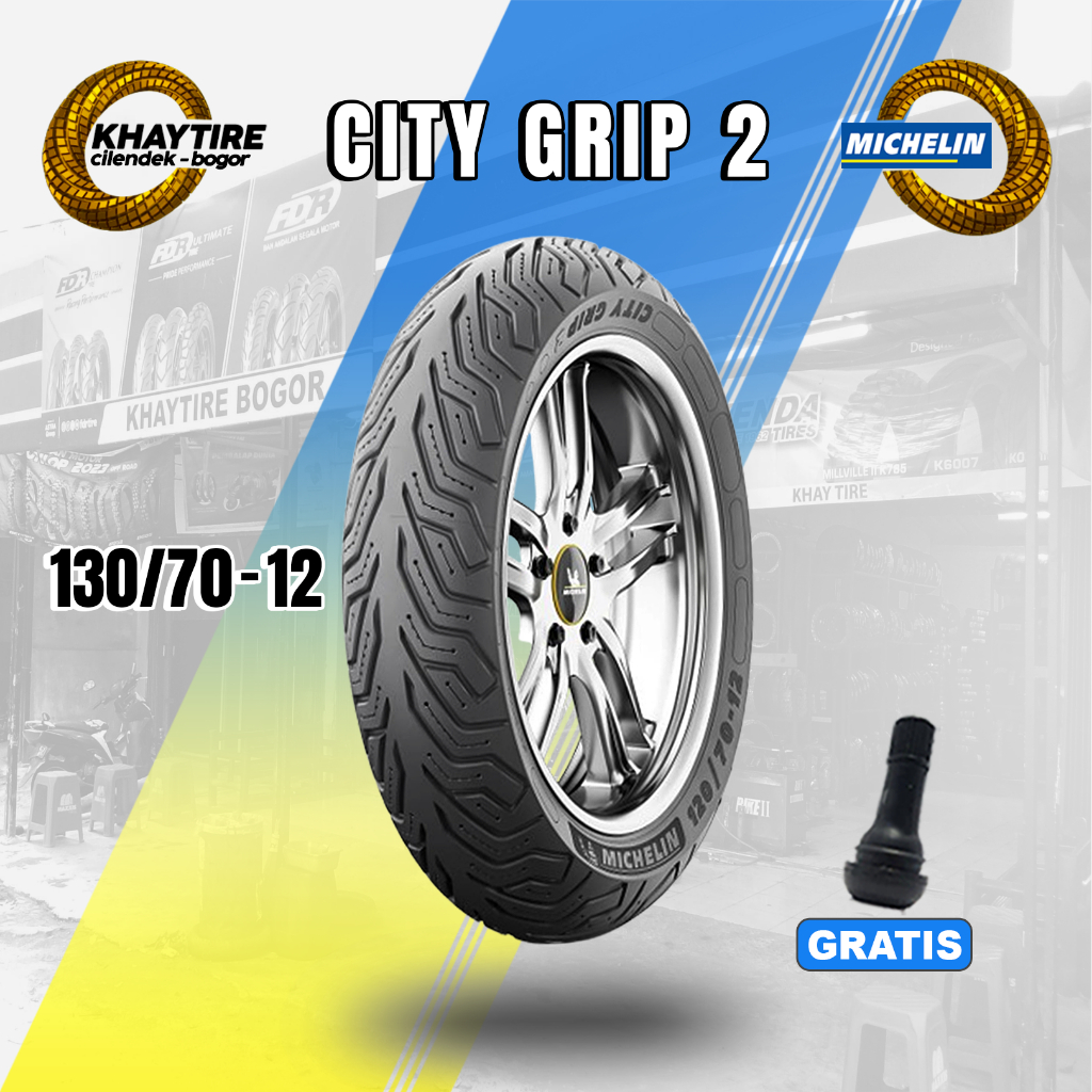 Ban Motor Vespa Matic - MICHELIN CITY GRIP 130/70 Ring 12 Tubeless