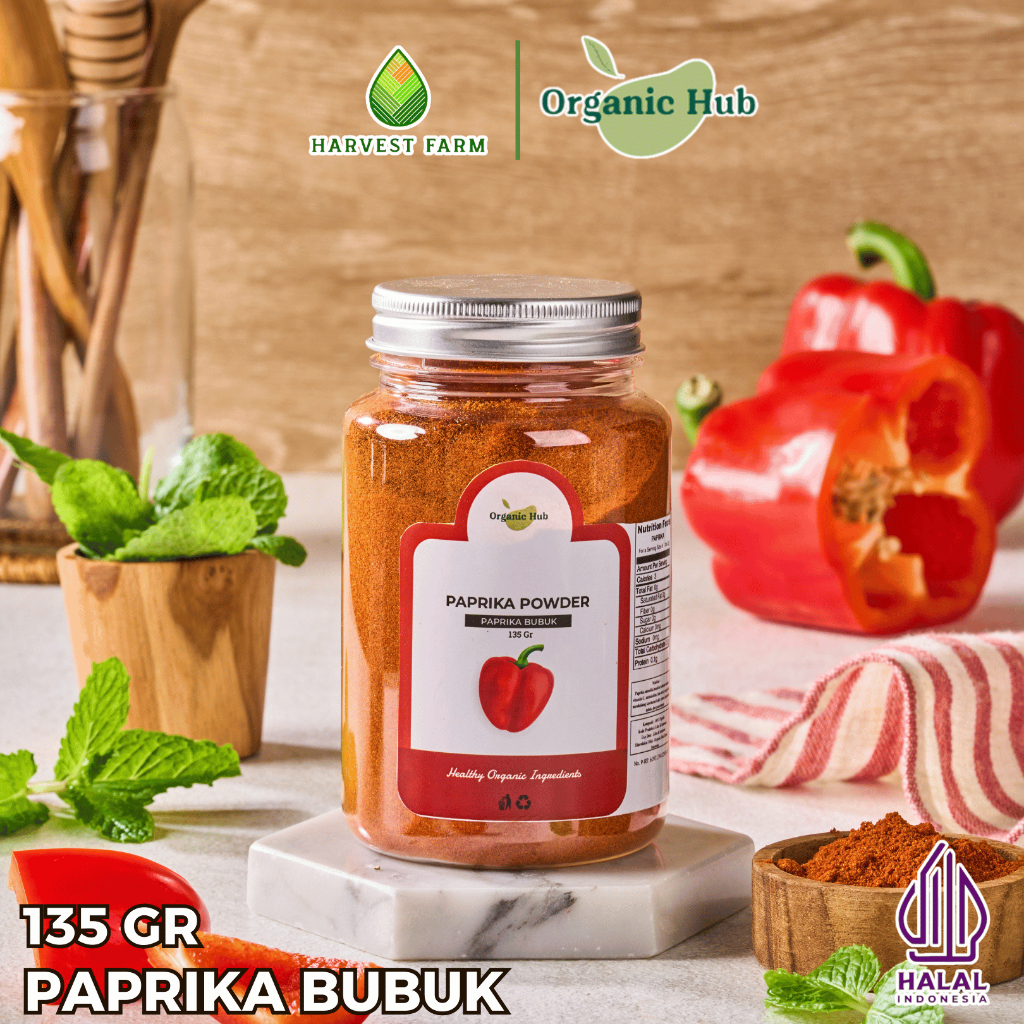 

Organic Hub Paprika Bubuk Asli Rempah Bumbu Dapur Premium Papprika Powder 135 gr