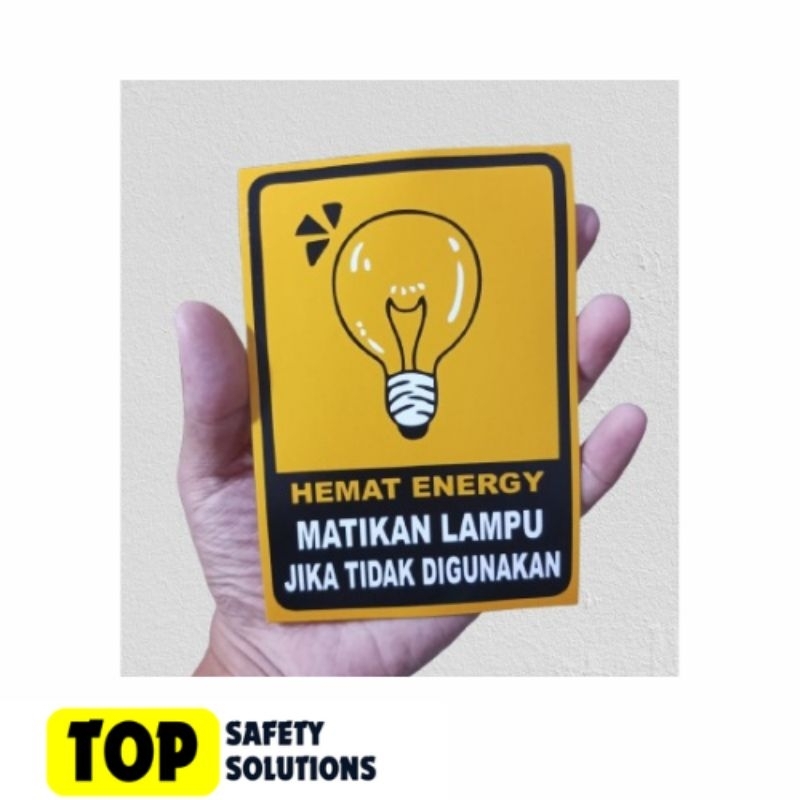 

Sticker Vinyl : Matikan Lampu Jika Tidak Digunakan | Tahan Cuaca Panas dan Hujan |Best Seller|Terlaris