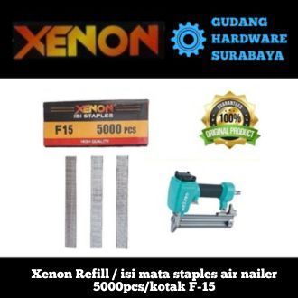

Xenon Refill / isi mata staples air nailer 5000pcs/kotak F-15 / F-20 / F-25 / F-30