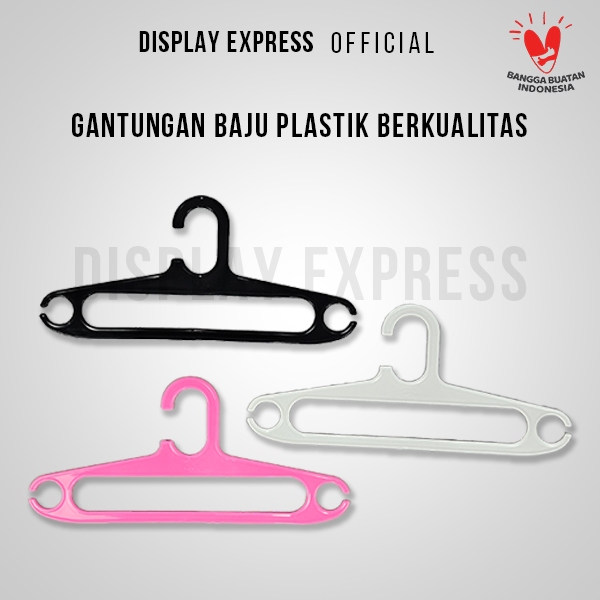 Gantungan Baju Hanger Plastik Dewasa Berkualitas 1 LUSIN