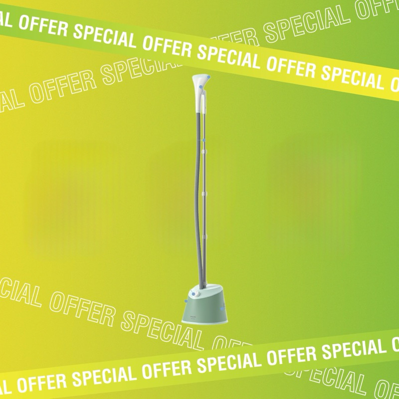 PHILIPS STE1010/75 Standing Garment Steamer Setrika Uap Berdiri 900 Watt 1.8L Low Watt - Green