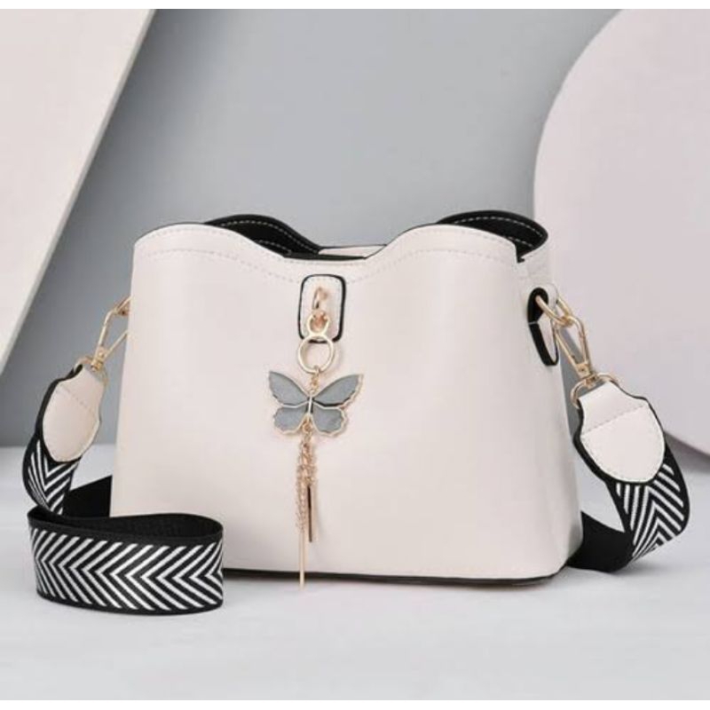 tas selempang wanita warna putih
