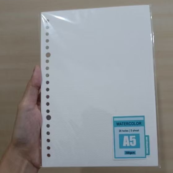 

Kakagreetings Isi Binder Loose Leaf A5 Watercolor Paper 300gsm