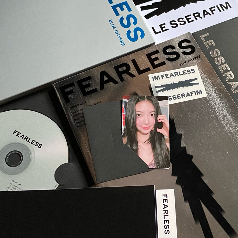 [clearance sale] lesserafim fearless blue chypre album unsealed