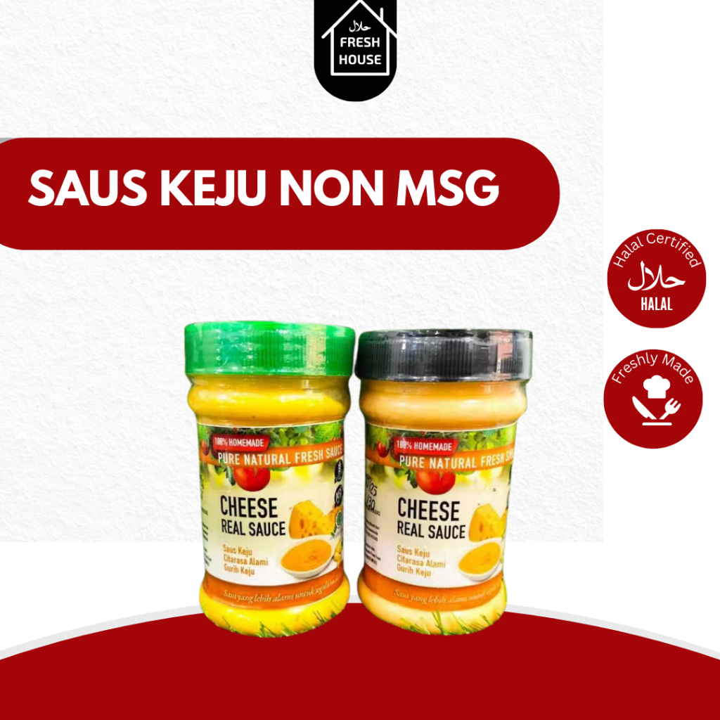 

SAUS KEJU / CHEESE GURIH NATURAL NON MSG & PENGAWET HALAL GLUTEN FREE