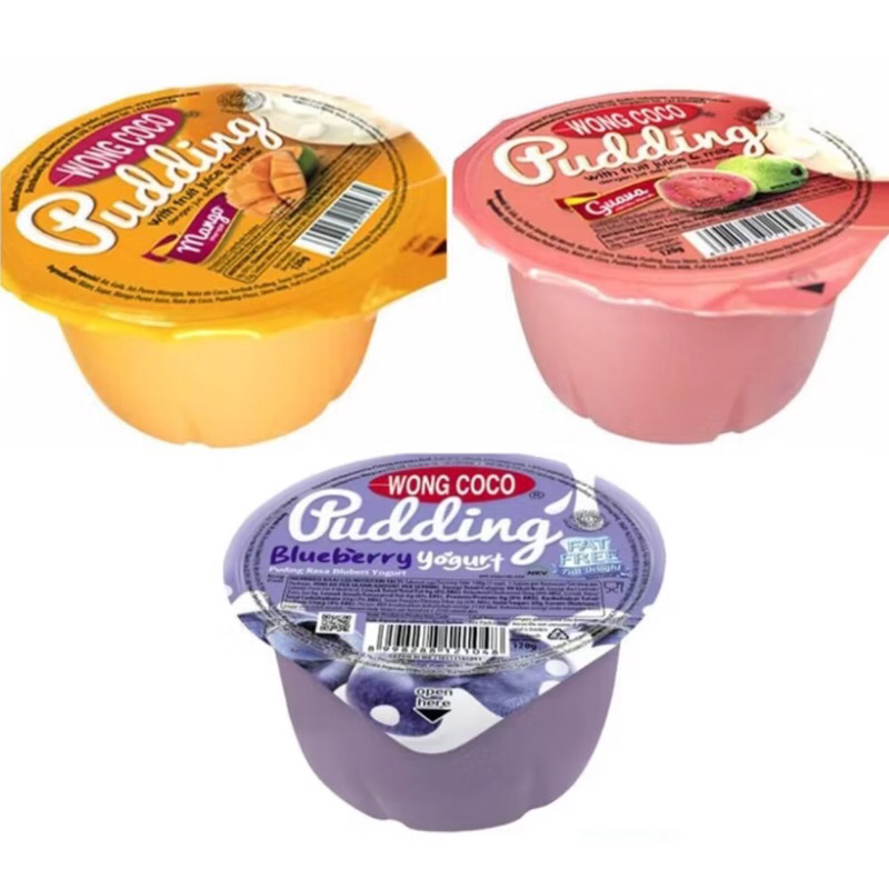 

WONG COCO Pudding Mango Guava Blueberry @120gr ORI