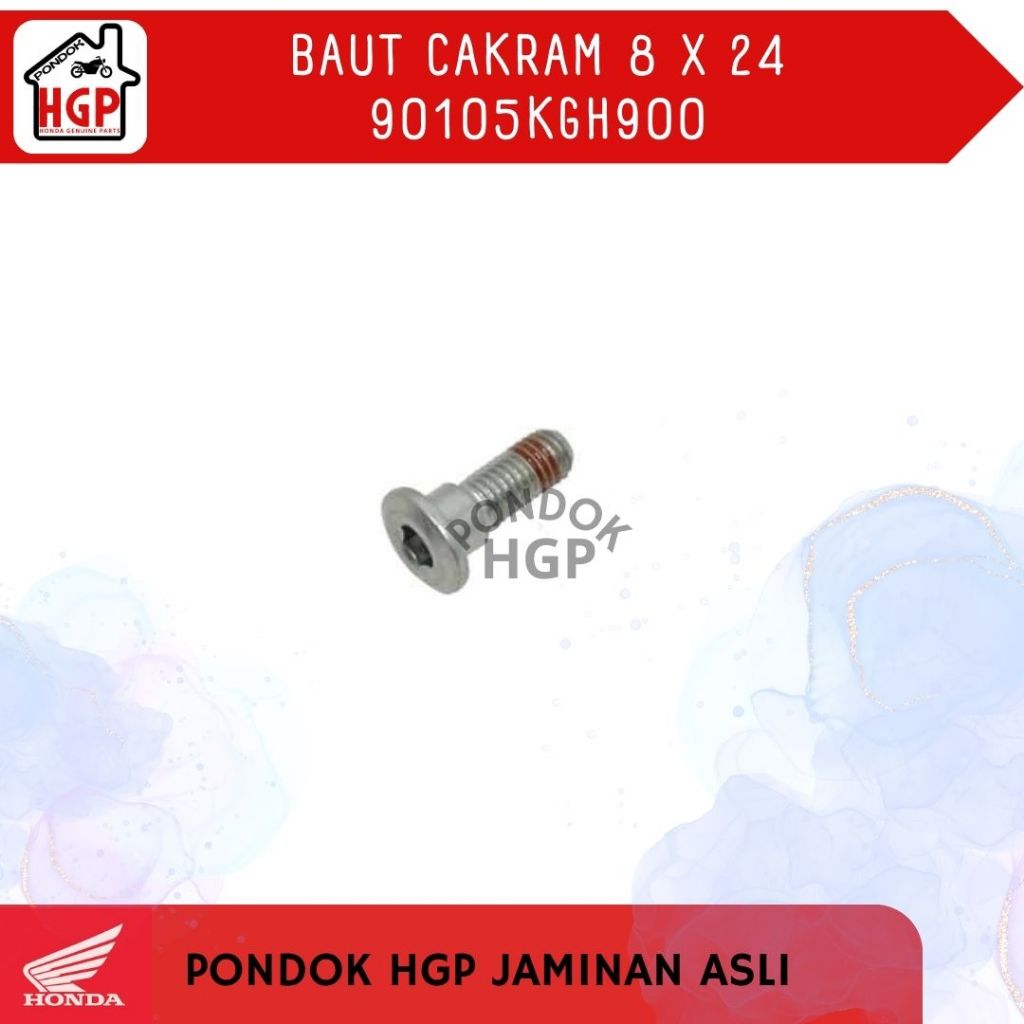 Baut Piringan Cakram Beat, PCX, Vario, CBR 90105KGH900