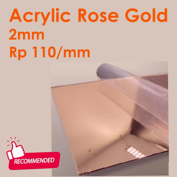 

Acrylic Rose Gold Mirror 2mm Premium