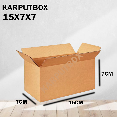

Kardus Packing Ukuran 15x7x7 Polos Box Cogurated tebal kuat