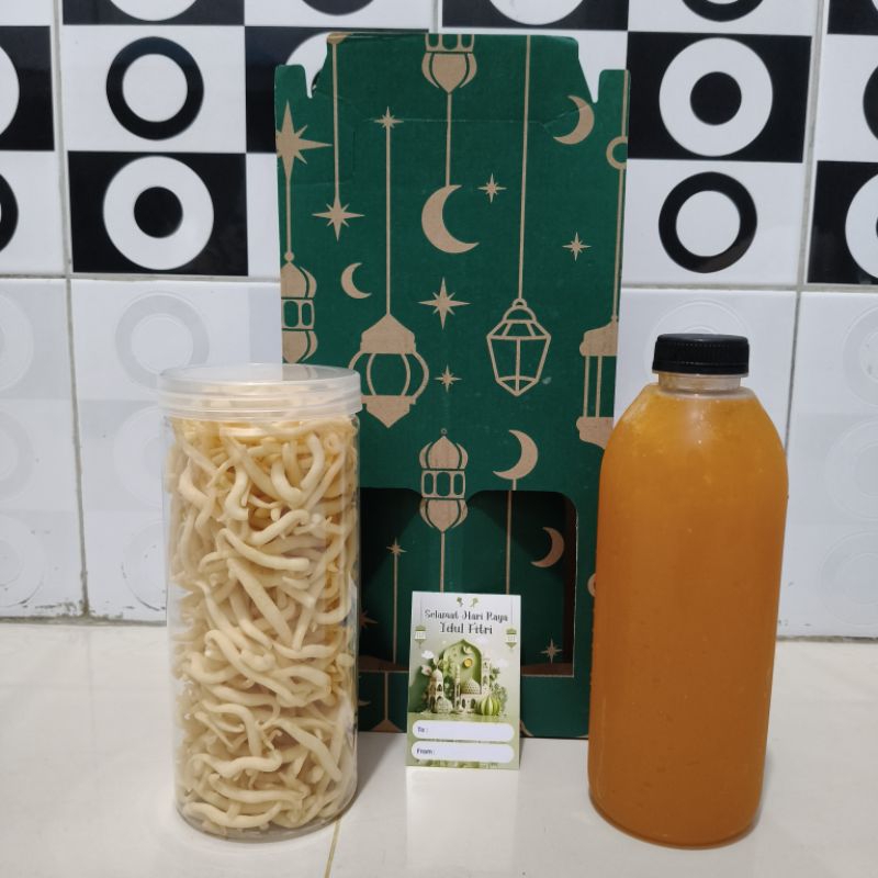 

Hampers Lebaran Sirup dan Curut keju Halal