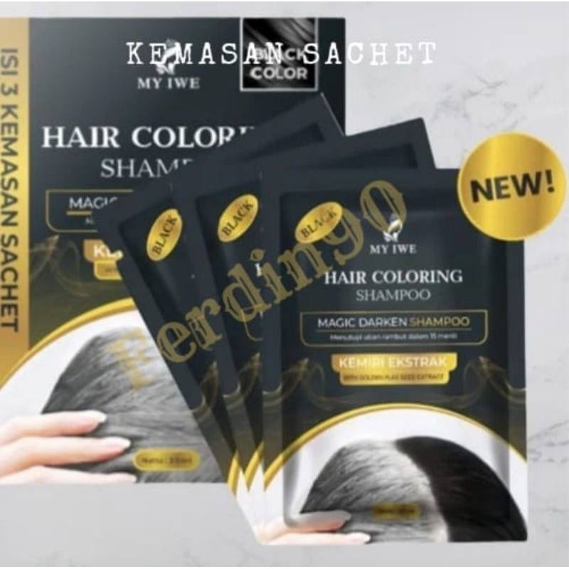 Myiwe Shampo Penghilang Rambut Beruban sachet 30 ml