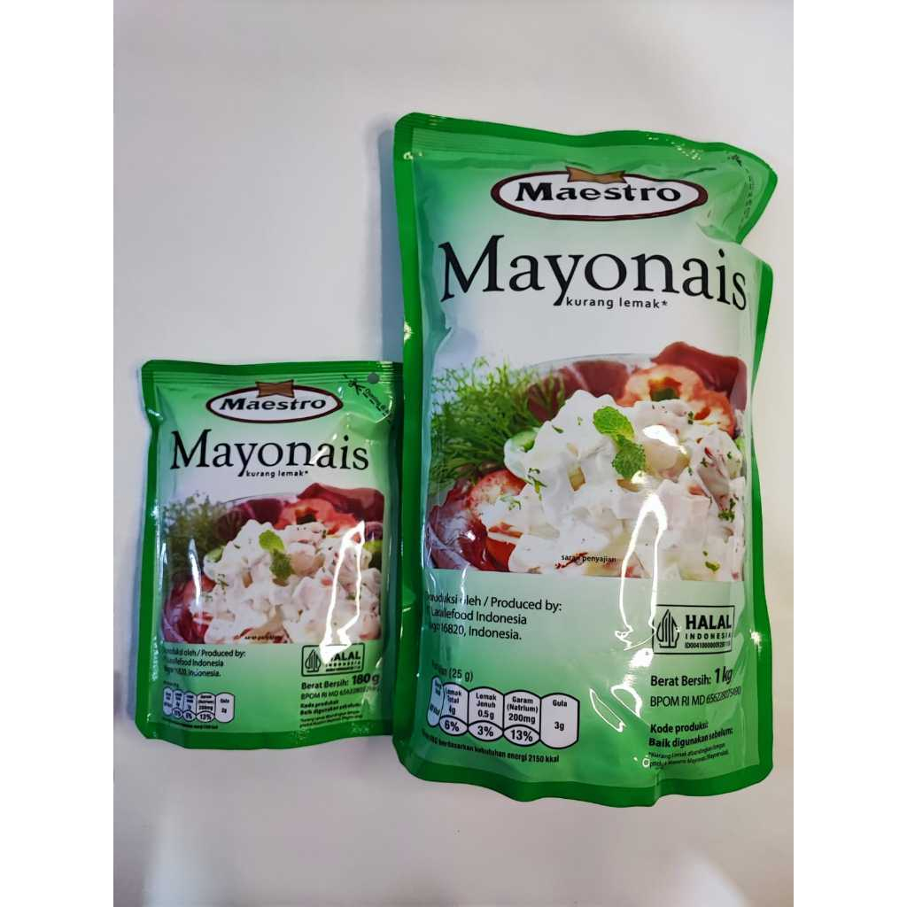 

Maestro Mayonais Original - Mayonais Less Fat - Mayonaise Kurang Lemak