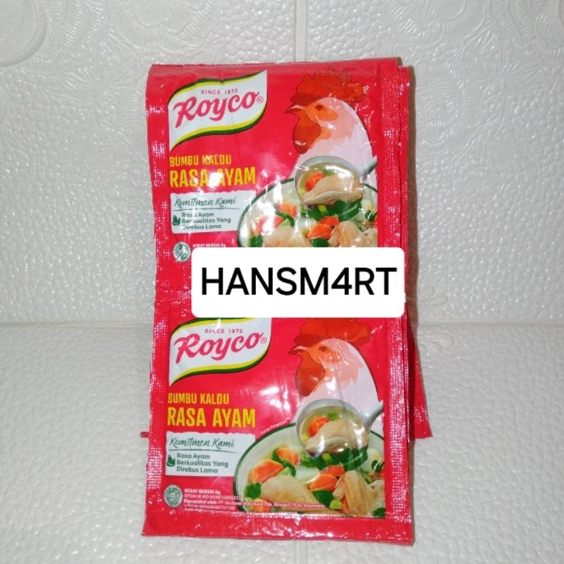 

Royco Bumbu Kaldu Penyedap Rasa Ayam 12 pcs / 1 renteng