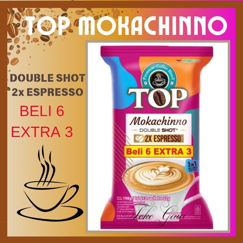 

TOP MOKACHINNO Double SHOT 2X ESPRESSO Beli 6 EXTRA 3