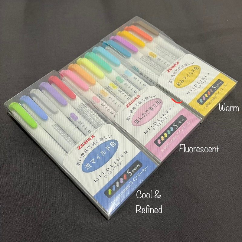 

Zebra Mildliner Dual Tip Highlighter Set