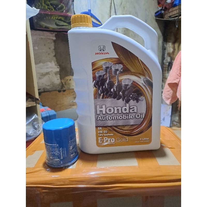 paket Oli Mesin Honda Epro Gold + Filter oli Genuine