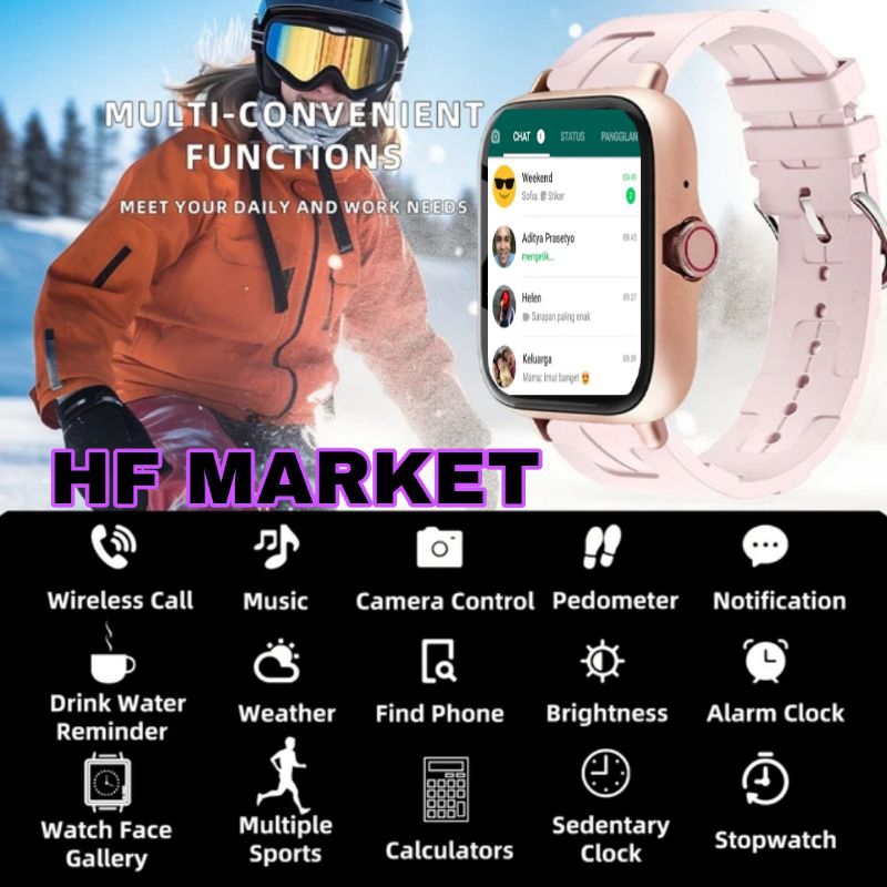 Jam Tangan Hp Monitor Olahraga Jam Hp 4G 5G Jam Aimo Jam Tangan Smartwatch d20s y68 Anak Pria Wanita
