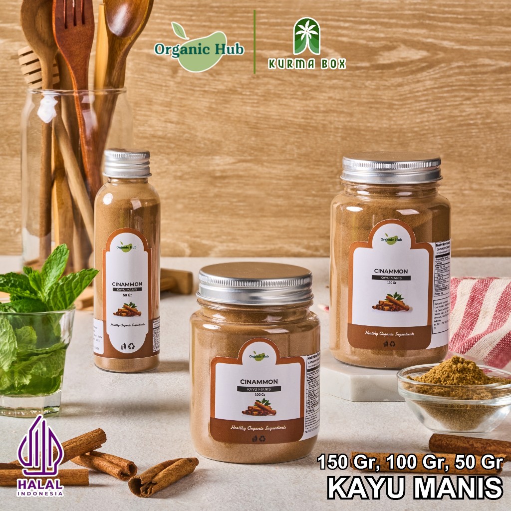 

Organic Hub Kayu Manis Bubuk Murni Cinnamon Cinamon Powder Serbuk Premium Quality Bumbu Dapur