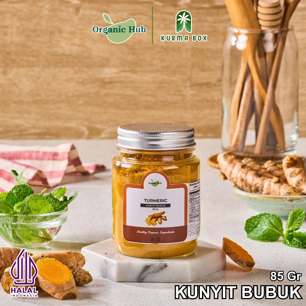 

Organic Hub Kunyit Bubuk Premium Quality Asli Herbal Tumerik Powder 100% Organik 85gr