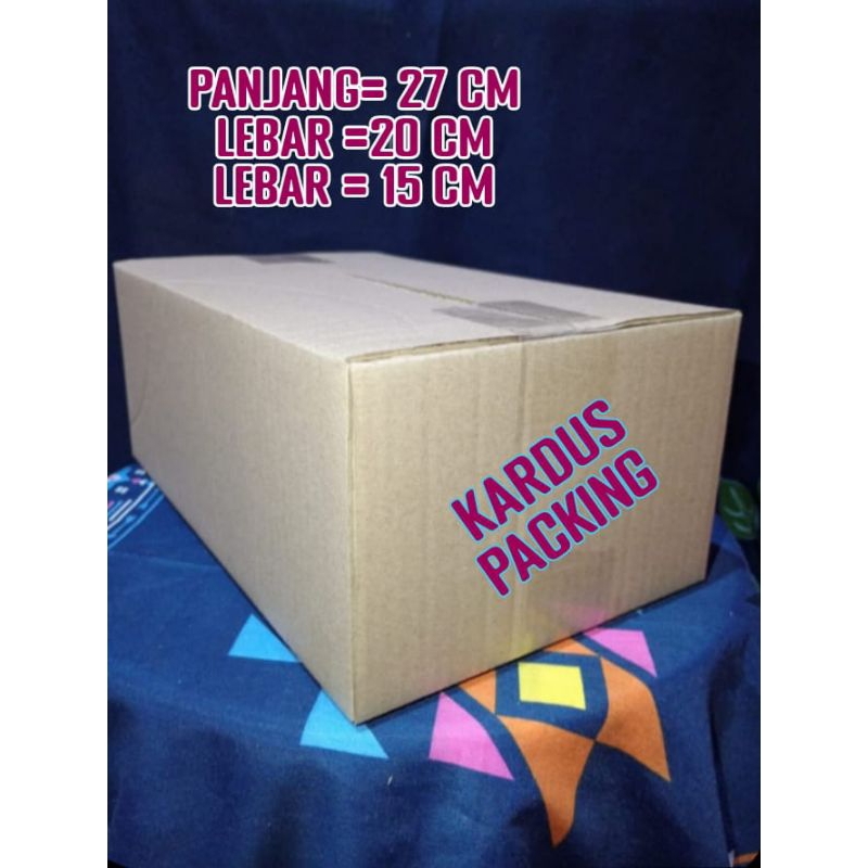 

kardus polos UK 27x20x15 kardus packing kardus besar