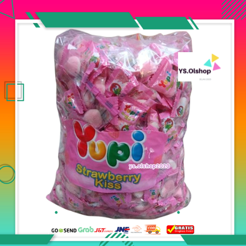 

2 KG 2Kg Yupi kiss Strawberry Kiloan asli Pabrik Exp 2026 / YS.OLSHOP2020