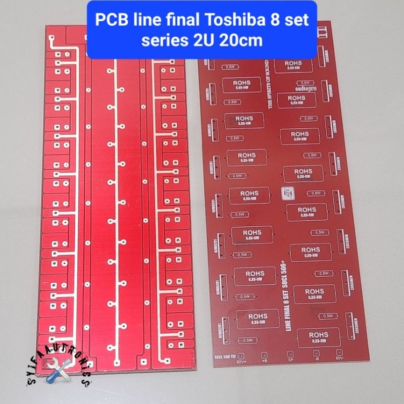 PCB line final NJW, Toshiba 8 set series 2U 20cm