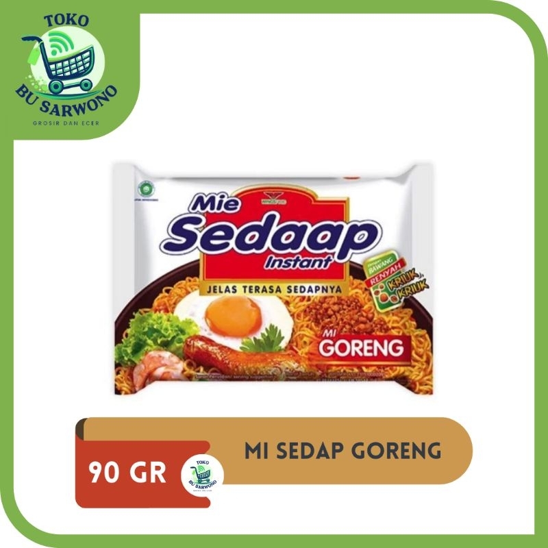 

SEDAAP GORENG 90 GRAM SATUAN | MIE SEDAP GORENG