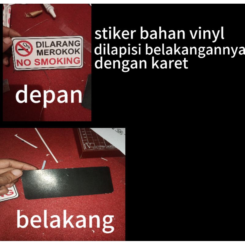 

stiker dilarang merokok no smoking