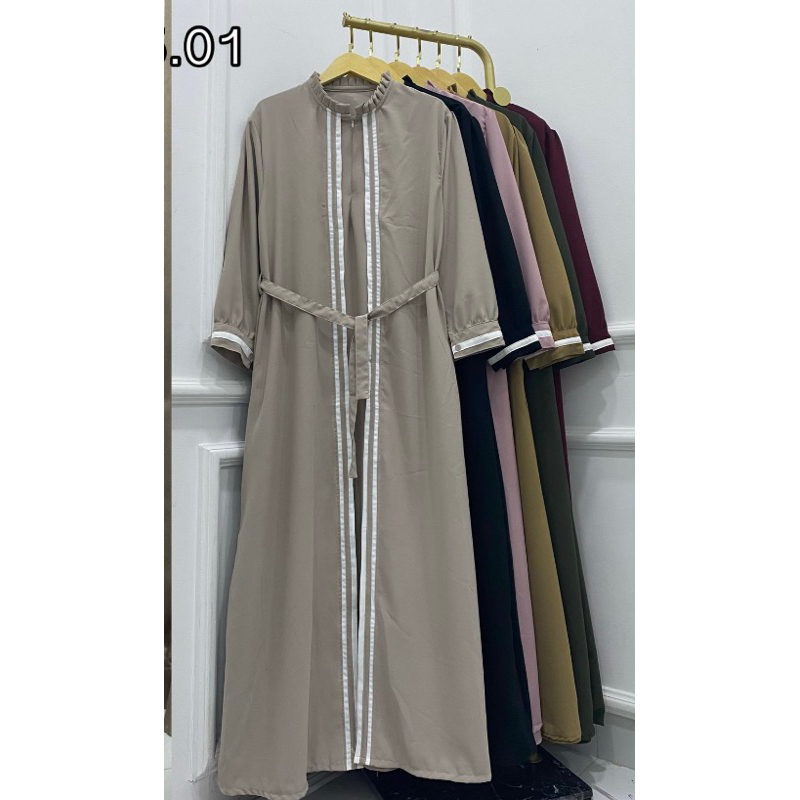 NISA ABAYA POLOS / GAMIS POLOS / GAMIS ABAYA SIMPLE / ABAYA POLOS LEBARAN 2025
