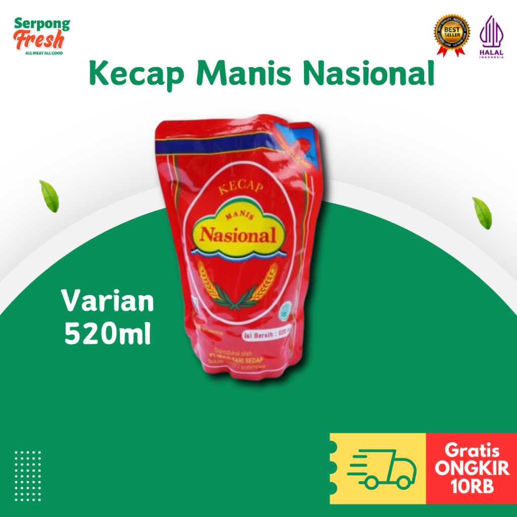 

Kecap Manis Nasional Refill Pouch 520 ml