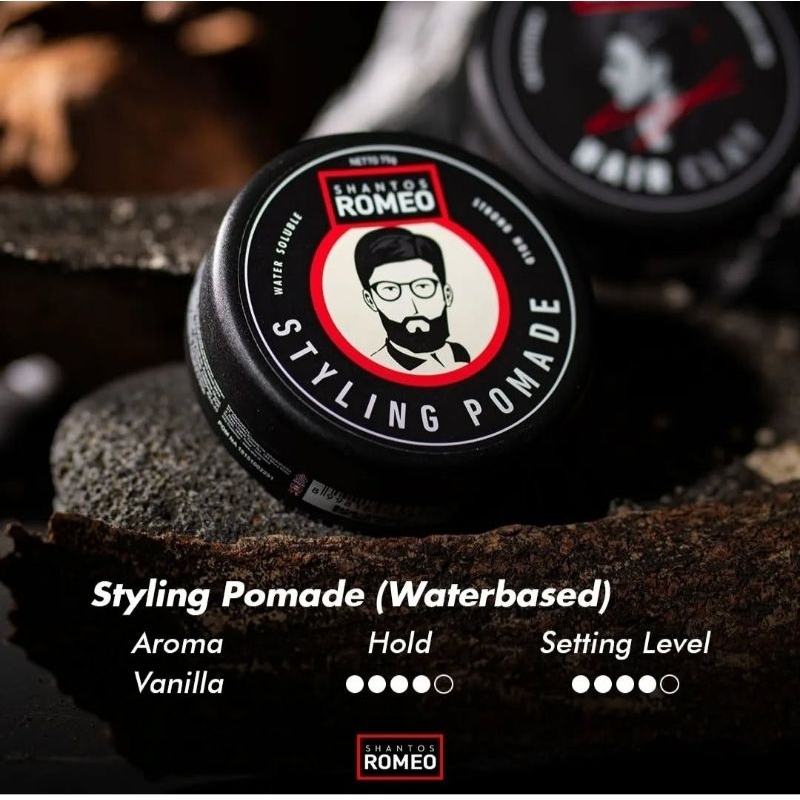 Shantos Romeo Pomed Styling | Pomed Rambut 75gr