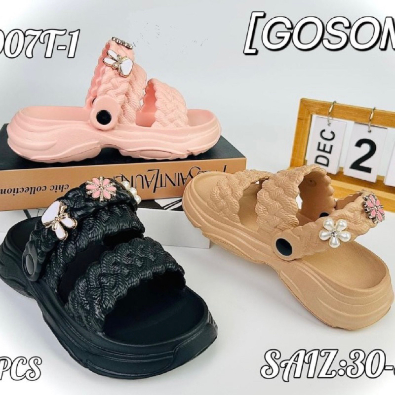 GOSOME sepatu sandal anak sandal tali anak bahan karet empuk sandal fashion anak bahan karet eva