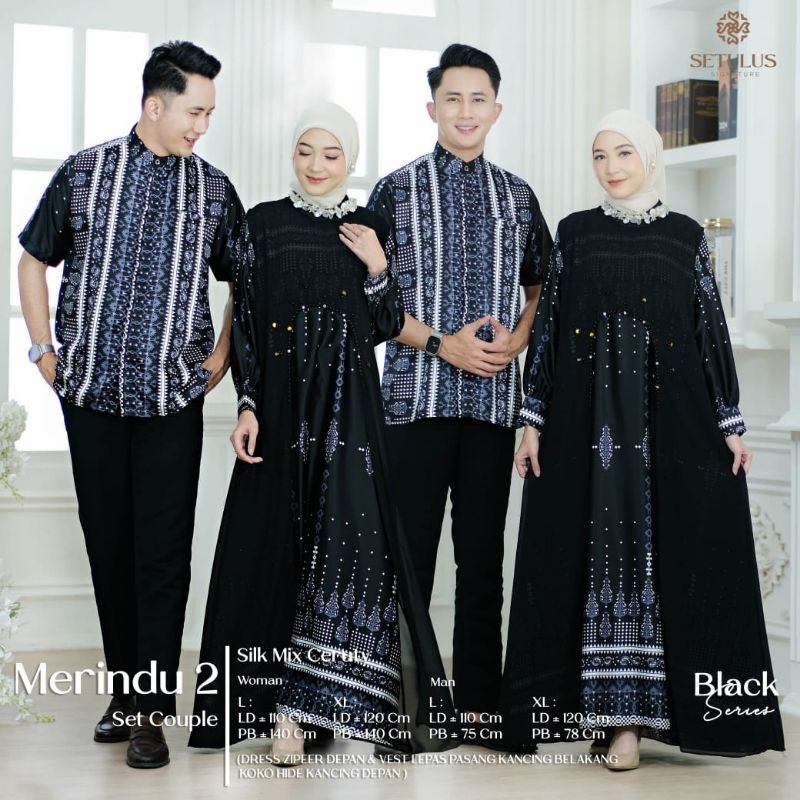 SISOL - MERINDU #2 COUPLE SET SERIES ORI TULUSSIGNATURE - Baju Seragam Sarimbit Lebaran Idul Fitri I