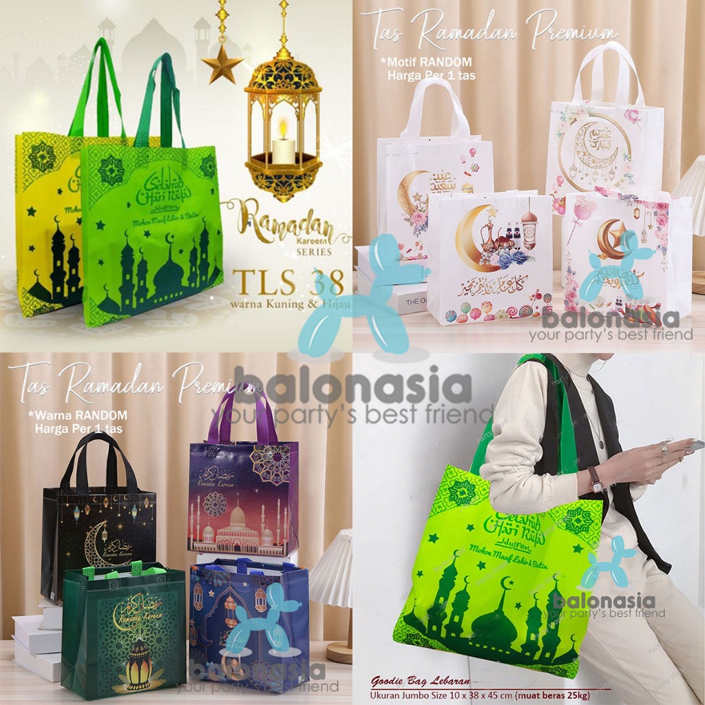 

[Paket Usaha] Kantong goodie bag idul fitri tas souvenir lebaran / Tas Bingkisan Lebaran