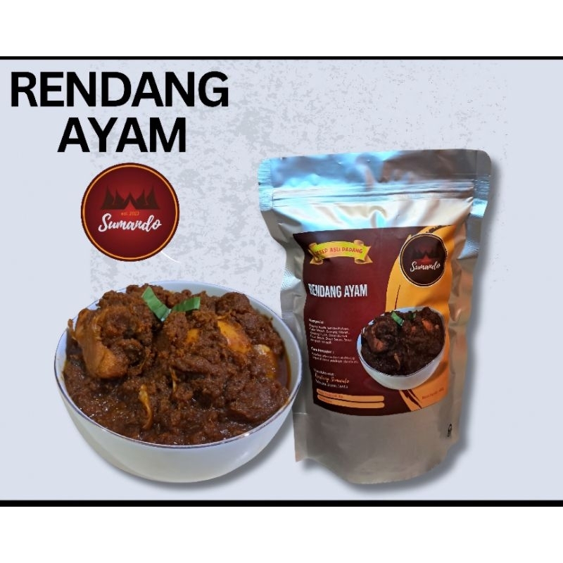 

RENDANG AYAM SUMANDO/ RENDANG AYAM PADANG / RENDANG AYAM READY TO EAT/RENDANG KAMPUNG
