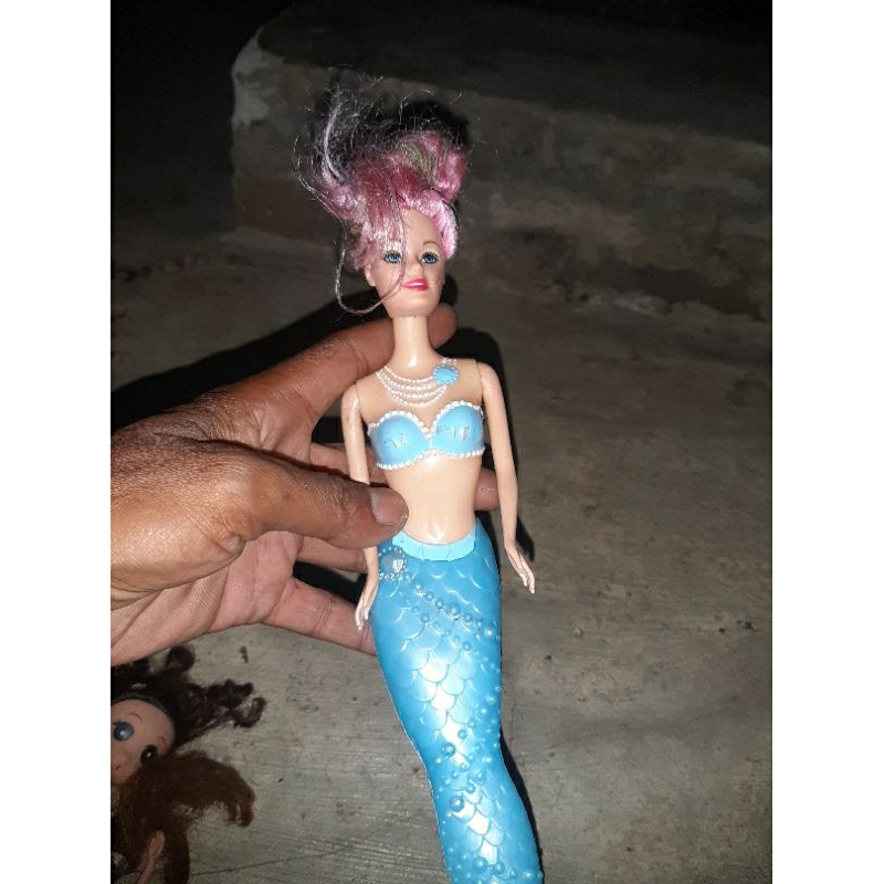 boneka barbie mermaid junk