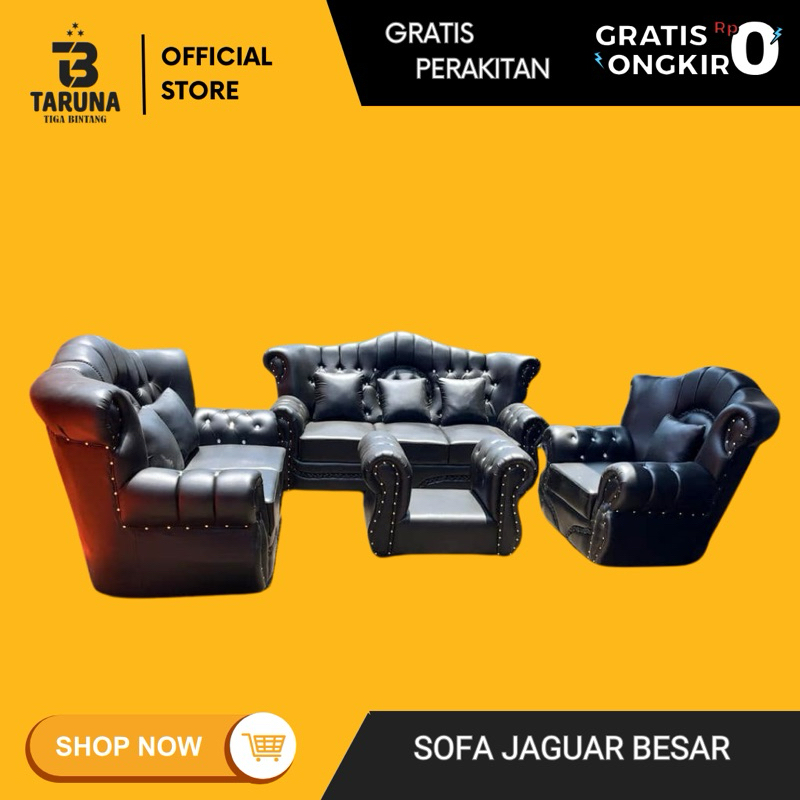SOFA JAGUAR JUMBO GRATIS ONGKIR TERMURAH KURSI TAMU JAGUAR