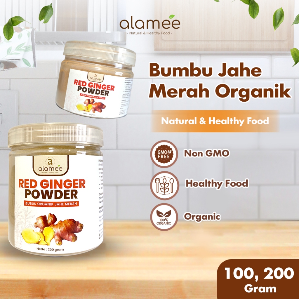 

ALAMEE Jahe Merah Bubuk Red Ginger Powder Serbuk Minuman Bumbu Dapur Masak Tanpa Gula