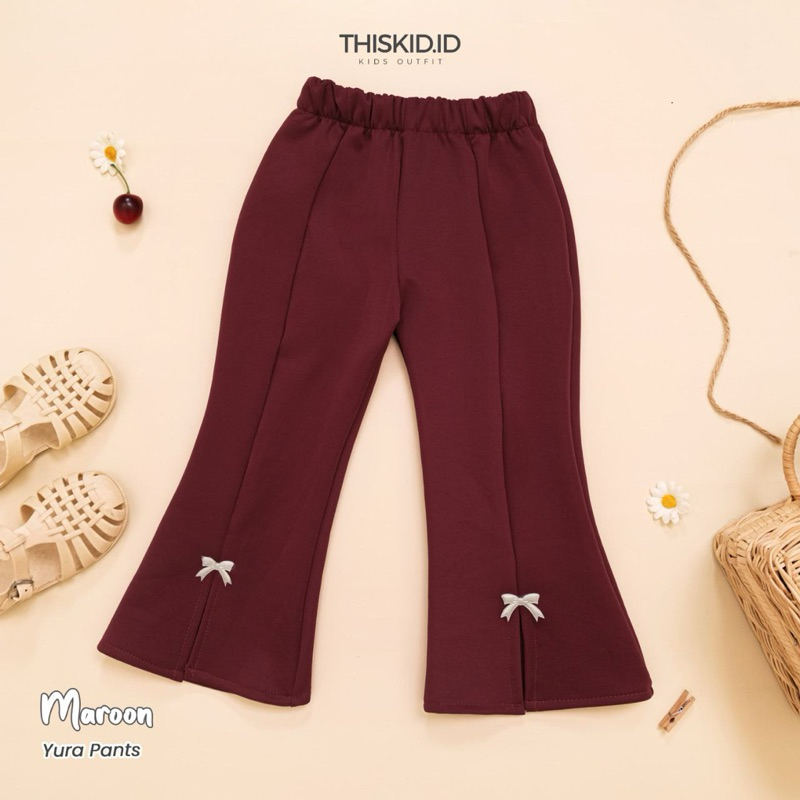 Celana Cutbray Anak Perempuan / Cutbray Bahan Scuba Yura Pants Usia 1-5 Tahun