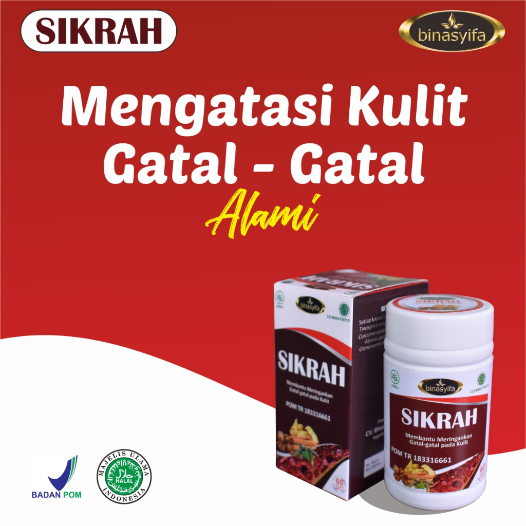 SIKRAH Obat Gatal -gatal Kulit Alergi Darah Kotor